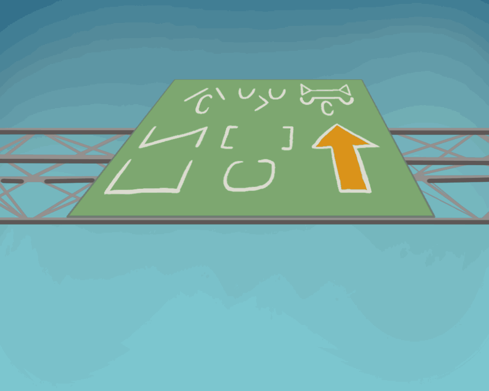 Animation of a street sign which reads 'Tolikra, 32 mi.' Arcturus looks up at the sign, utterly defeated.